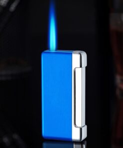 Windproof Lighter Electronic Blue Flame Inflatable Lighter