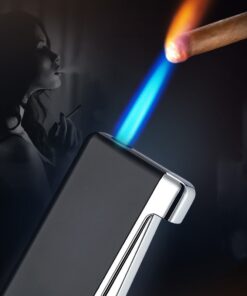 Windproof Lighter Electronic Blue Flame Inflatable Lighter