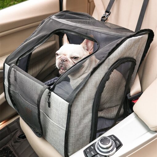 Foldable Car Waterproof Pet Cage And Wear Resisting Thickened Travel Pet Cage With Mat TurboTech Co