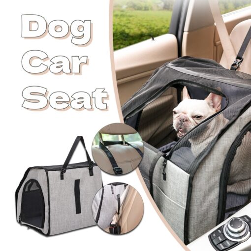 Foldable Car Waterproof Pet Cage And Wear Resisting Thickened Travel Pet Cage With Mat TurboTech Co 5