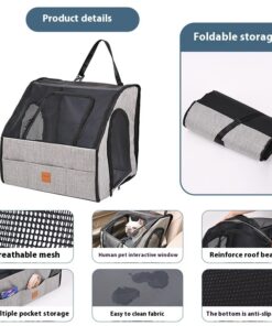 Foldable Car Waterproof Pet Cage And Wear Resisting Thickened Travel Pet Cage With Mat