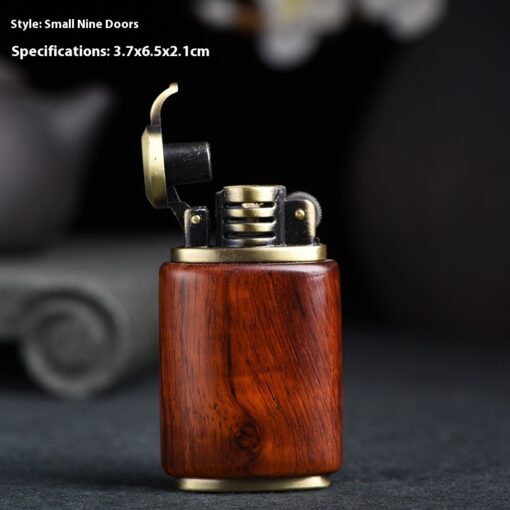 Vintage Wooden Carved Lighters – Stylish, Handcrafted, and Unique TurboTech Co 7