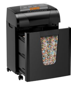 Heavy Duty Paper Shredder 18 Sheet Cross Cut Level P4 Credit Card CD With Large Pull Out Bin Jam Proof System For Home & Office