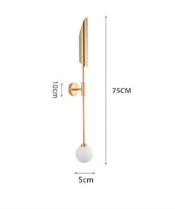 Wall Sconces 2-Lights Linear Long Wall Light Sword Wall Lamp for Living Room, Bedroom, Dining Area, Restaurants, Lobby & Office