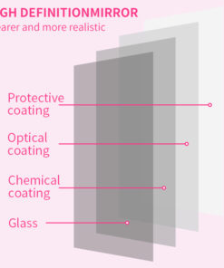 Portable Mini Makeup Mirror With 3 Lighting Modes LED Dimmable Touch Control & Self Adhesive Strap Gray sports backpack with multiple pockets and padded straps