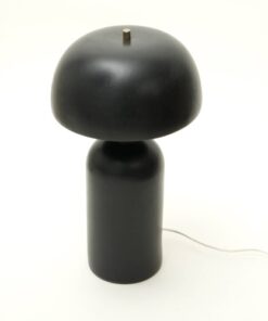 Black leather handbag with gold hardware and adjustable straps.