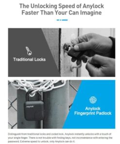 Smart Lock L3 Fingerprint Padlock – Waterproof. Secure. Keyless.