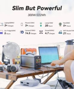 Gray canvas backpack with leather accents and multiple pockets from recognizable brand.