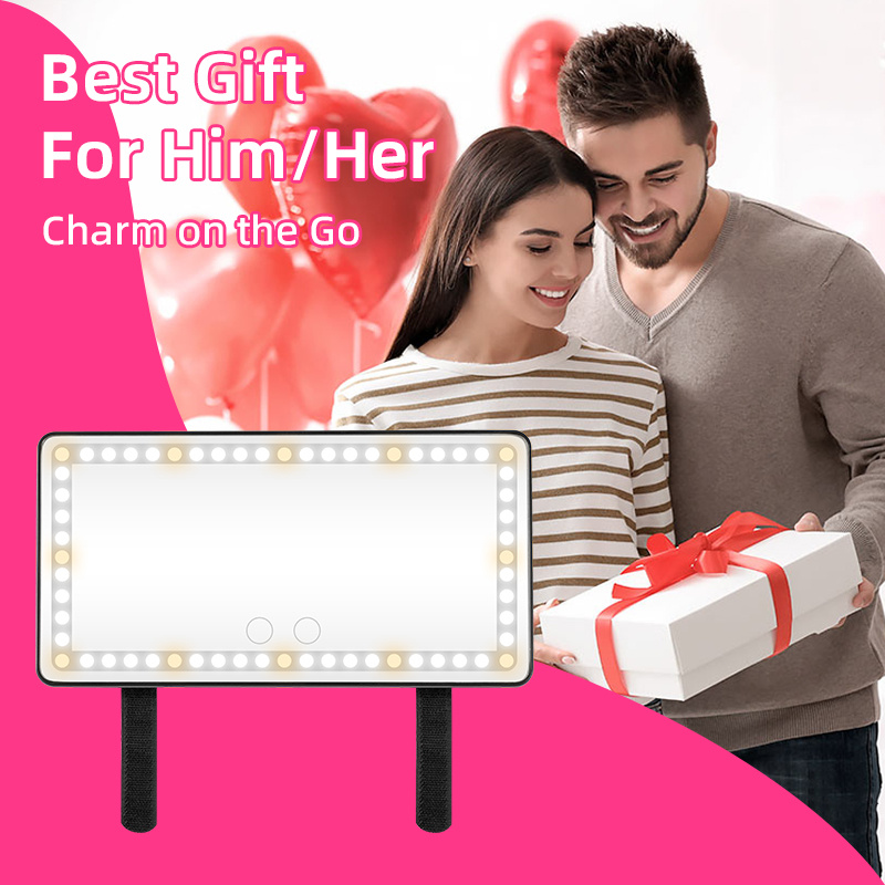 Portable Mini Makeup Mirror With 3 Lighting Modes LED Dimmable Touch Control & Self Adhesive Strap White ceramic coffee mug with a blue logo and vibrant graphic design