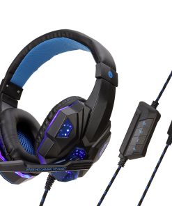 Luminous Gaming Headset with Rotatable Omnidirectional Mic & 3D Surround Sound