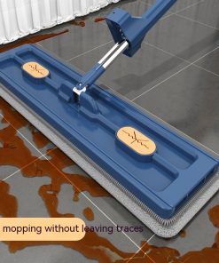 Large 360° Rotating Flat Mop – Self-Dehydrating Built-In Scraper Fast Drying, Strong Absorption, Multi-Use Home Cleaning Large 360° Rotating Flat Mop – Self-Dehydrating Built-In Scraper Fast Drying, Strong Absorption, Multi-Use Home Cleaning