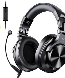 NNoise-Canceling Dual-Port Headphones – Hi-Res Stereo Sound with Mic & Long Cords for Laptop TV Computer Instruments & More