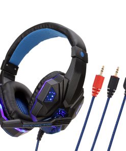 Luminous Gaming Headset with Rotatable Omnidirectional Mic & 3D Surround Sound