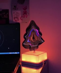 Creative Lamp Three-dimensional Rotating Ambience Light for Bedroom / Living Room