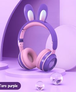 Wireless Luminous Headphones Rabbit Ear Built-In Mic Headset with RGB Lights MP3 & SD Card Ready Wireless Luminous Headphones Rabbit Ear Built-In Mic Headset with RGB Lights MP3 & SD Card Ready