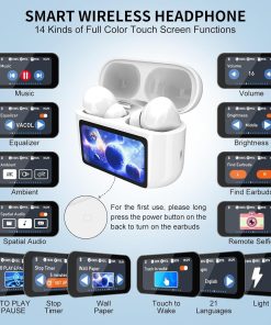 Wireless Earbuds Noise Canceling Bluetooth Earphones With Mic & Touch Controls, ANC/ENC