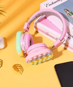 Bluetooth Sensory Headphones for Kids Bubble Stress-Relief Design with Bluetooth & Microphone Bluetooth Sensory Headphones for Kids Bubble Stress-Relief Design with Bluetooth & Microphone