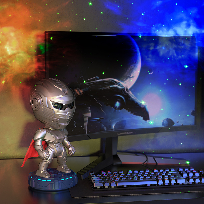 Kids Starry Sky Projector Galaxy Night Light – Custom Mecha Samurai Design Kids Starry Sky Projector Galaxy Night Light