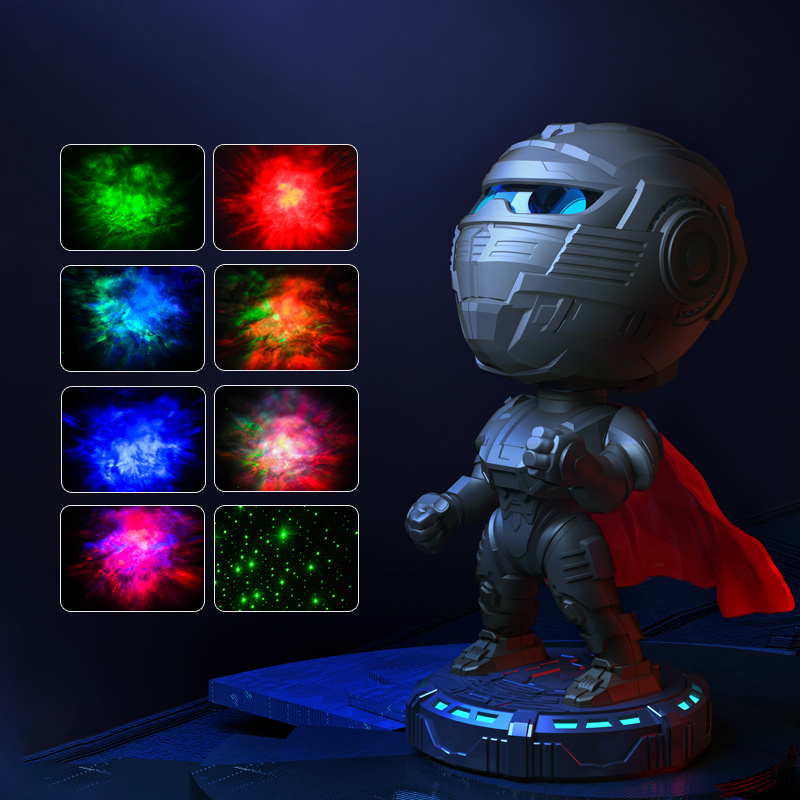 Kids Starry Sky Projector Galaxy Night Light – Custom Mecha Samurai Design Kids Starry Sky Projector Galaxy Night Light