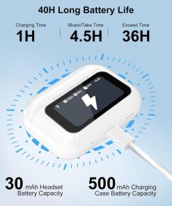 Wireless Earbuds Noise Canceling Bluetooth Earphones With Mic & Touch Controls, ANC/ENC