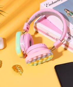 Alternative view of Bluetooth Sensory Headphones for Kids Bubble Stress-Relief Design with Bluetooth & Microphone