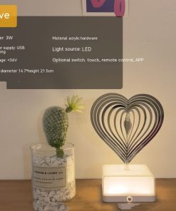 Creative Lamp Three-dimensional Rotating Ambience Light for Bedroom / Living Room