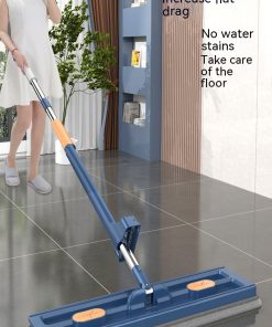 Large 360° Rotating Flat Mop – Self-Dehydrating Built-In Scraper Fast Drying, Strong Absorption, Multi-Use Home Cleaning Large 360° Rotating Flat Mop – Self-Dehydrating Built-In Scraper Fast Drying, Strong Absorption, Multi-Use Home Cleaning