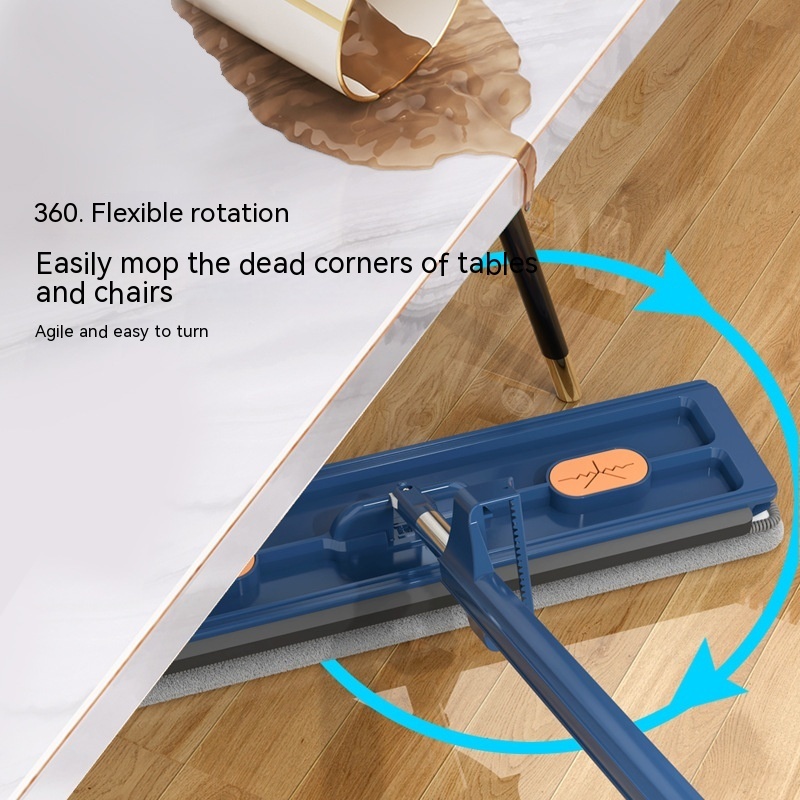 Large 360° Rotating Flat Mop – Self-Dehydrating Built-In Scraper Fast Drying, Strong Absorption, Multi-Use Home Cleaning Large 360° Rotating Flat Mop – Self-Dehydrating Built-In Scraper Fast Drying, Strong Absorption, Multi-Use Home Cleaning - Image 9