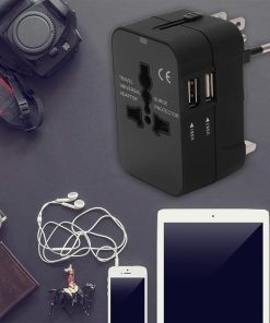 Worldwide Universal Travel Adapter – All-in-One International Power Plug with Dual USB Charging (100–240V) Worldwide Universal Travel Adapter – All-in-One International Power Plug with Dual USB Charging (100–240V)