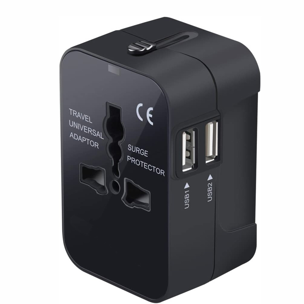 Worldwide Universal Travel Adapter – All-in-One International Power Plug with Dual USB Charging (100–240V) Worldwide Universal Travel Adapter – All-in-One International Power Plug with Dual USB Charging (100–240V)