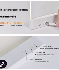LED Tablet Reading Light Rechargeable – Adjustable, Eye-Friendly